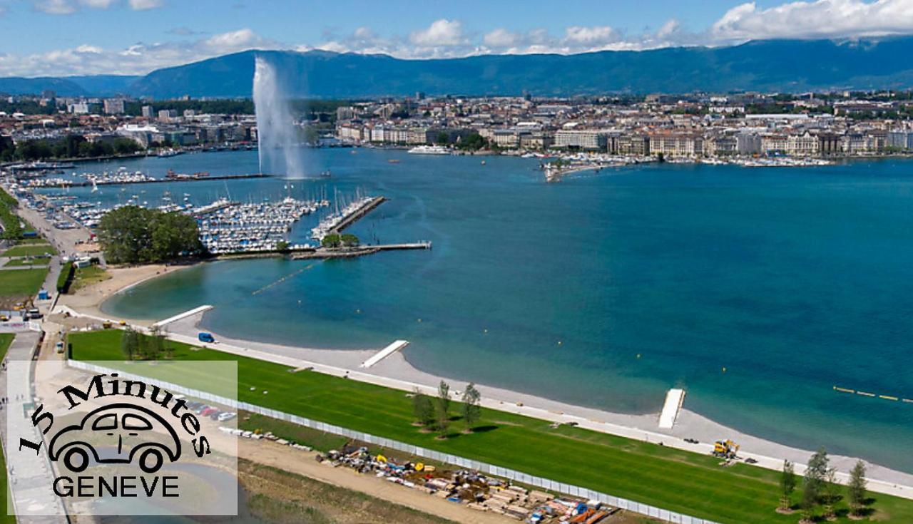 Location Chambres Le Panorama - Aeroport Geneve - Pays De Gex Chevry  Esterno foto