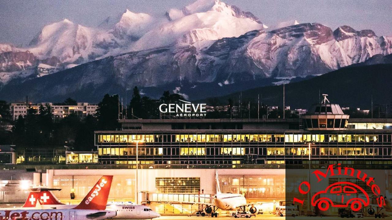 Location Chambres Le Panorama - Aeroport Geneve - Pays De Gex Chevry  Esterno foto